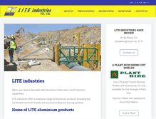 Tablet Screenshot of liteindustries.com.au