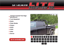 Tablet Screenshot of liteindustries.ca